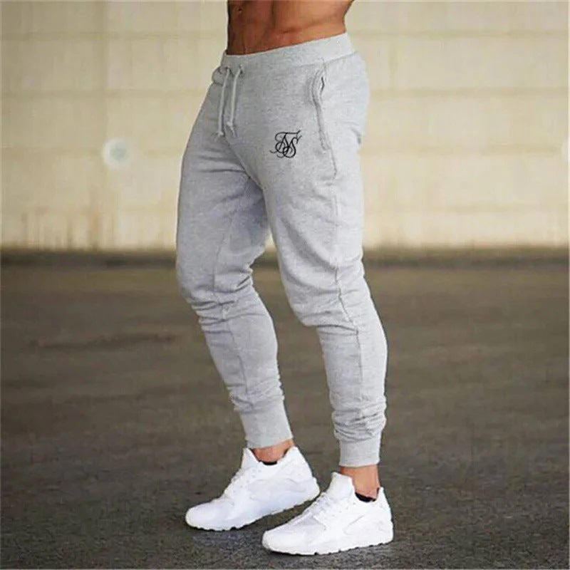 Sports Pants Men's Fitness Pants Solid Color Fashion Casual Pants