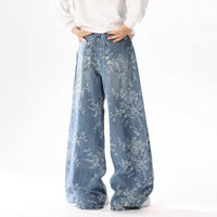 High-waisted, Loose-fitting Wide-leg Pants With A Retro Straight Cut