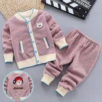 Boys And Girls Plus Cashmere Sweater Two-piece Suit