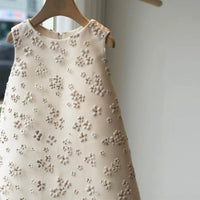 Girls' Printed Little Daisy Lace Dress