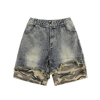 Men's Stitched Camouflage Frayed Do The Old Cowboy Shorts