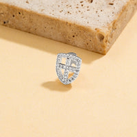 Stylish Hollowed-out Diamond-studded Braces