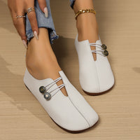 New Soft Leather Casual Autumn Low-cut Simple Plus Size Women's Shoes