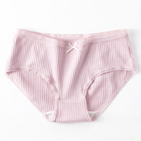 Lace Thread Cotton Pure Cotton Mid-waist Briefs