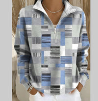 Womens Half Zip Pullover Hoodie Top