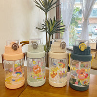 Large Water Bottle Creative Portable Male Student Plastic Cup