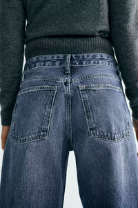 Autumn And Winter Jeans High Waist Straight Pants Women's Wide-leg Pants