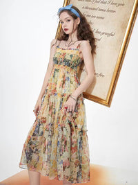 Women's Chiffon Floral Slip Dress