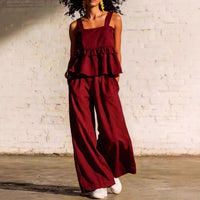 Loose-fit Camisole And Pants Set