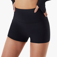 High Waist Abdominal Fitness Tight Shorts