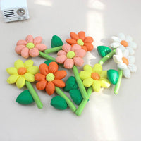 Flowers With Green Leaves Filled With Cotton Cute Jewelry Diy Hair Band Decorative Accessories