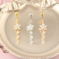 New Product Amazon Wish Color Belly Button Nail Zircon Belly Button