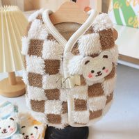 Dog Clothes Hand Holding Rope Fleece-lined Warm