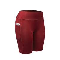 Pocket Five-Point Pants High-Waist Stretch Sports Yoga Pants