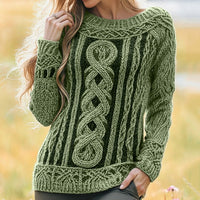 Stylish Personalized Casual Womens Wear With A Crew Neck And Long Sleeves