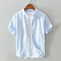 Slim-fit Breathable Cotton And Linen Daily Thin Cardigan