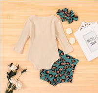 Girls Green Pullover Printed Cotton Suit