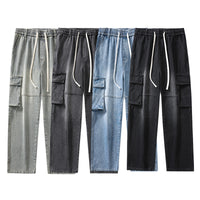 Men's Retro Pocket Stitching Jeans