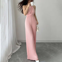 Elegant Solid Color Jumpsuit For Women