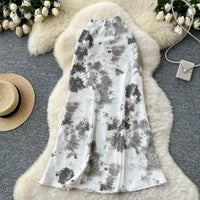 French-style Sophisticated Satin Skirt For Women