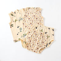 Baby Summer Vest Suit Cotton Thin Split Romper