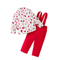Christmas Shirt Children's Short-sleeved Shorts Two-piece Set