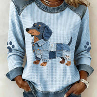 Women's Printed V-Neck T-Shirt Top