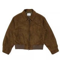 Short Flight Jacket Men's Loose Lapels Zipper