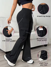 Women's High-waist Drawstring Work Pants