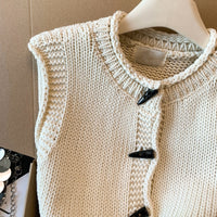 Loose-fitting Single-breasted Layered Top For Winter