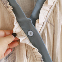 Womens Han-style Cross-front Long-sleeve Loungewear Set