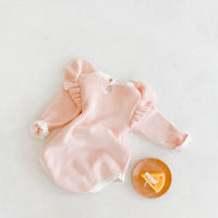 Girl Baby Bow Long Sleeve Jumpsuit