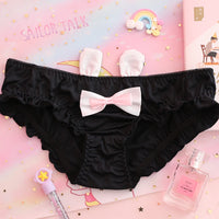Japanese Underwear  White Girl Rabbit Ice Silk