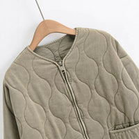 Women's Fashionable Casual Loose Cotton Padded Jacket