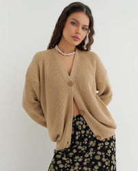 Autumn And Winter Loose Solid Color Knitted Sweater For Women Idle Style