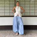 Womens Trendy Stylish Casual Wide-leg Pants