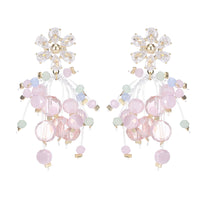 Ultra Immortal Exquisite High-end Crystal Flower Earrings