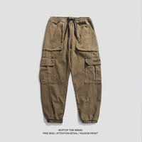 Overalls Men's Casual Trousers Loose Drawstring