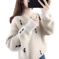 Waterproof Mink Velvet High Sense Women's Sweater Autumn And Winter New