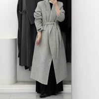 Women's Shoulder Width Loose Double-sided Wool Overcoat