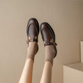 Women's Fashion Retro Leather Mary Jane Shoes