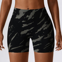 European And American Digital Printing Seamless Yoga Shorts