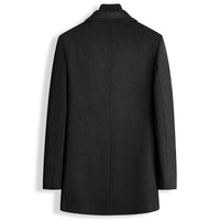 Single-breasted Woolen Coat Men's Clothing