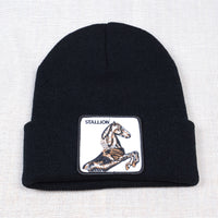 Casual Women's Embroidered Knitted Hat Pullover Hat