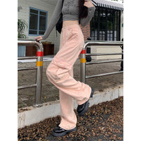 Dirty  Fashionable All-Match Workwear Wide-Leg Pants