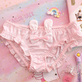 Japanese Underwear  White Girl Rabbit Ice Silk