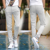 Fashion Trend Men's Solid Color Casual Pants Men's Straight Trousers
