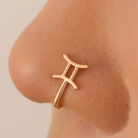 European And American 12 Constellation Piercing Free Nose Clip Ins Fashion