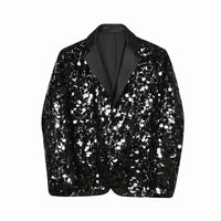 New Trendy Fashionable Small Niche Design Suit With Large Sequins