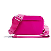 Mens Double-Layer Polyester Waterproof Crossbody Waist Bag